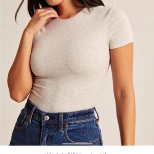Abercrombie & Fitch Heather Gray Bodysuit